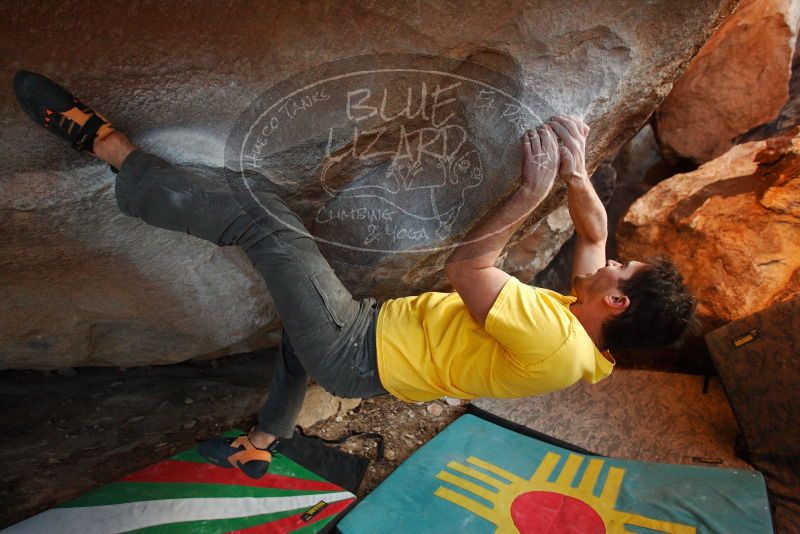 Bouldering in Hueco Tanks on 12/02/2018 with Blue Lizard Climbing and Yoga

Filename: SRM_20181202_1749400.jpg
Aperture: f/3.5
Shutter Speed: 1/200
Body: Canon EOS-1D Mark II
Lens: Canon EF 16-35mm f/2.8 L