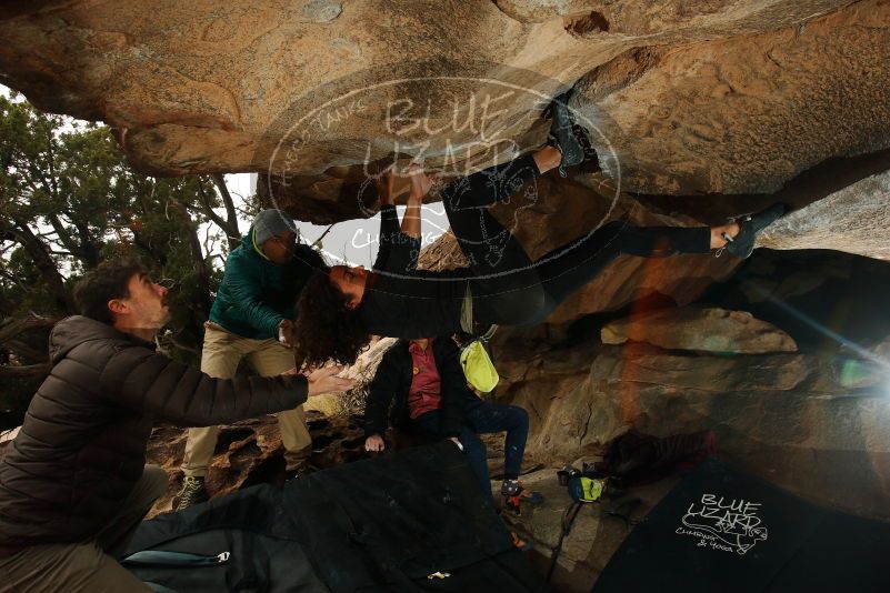 Bouldering in Hueco Tanks on 12/08/2018 with Blue Lizard Climbing and Yoga

Filename: SRM_20181208_1335050.jpg
Aperture: f/8.0
Shutter Speed: 1/200
Body: Canon EOS-1D Mark II
Lens: Canon EF 16-35mm f/2.8 L