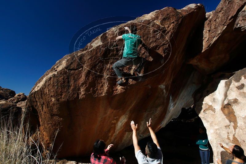 Bouldering in Hueco Tanks on 12/09/2018 with Blue Lizard Climbing and Yoga

Filename: SRM_20181209_1320200.jpg
Aperture: f/5.6
Shutter Speed: 1/250
Body: Canon EOS-1D Mark II
Lens: Canon EF 16-35mm f/2.8 L