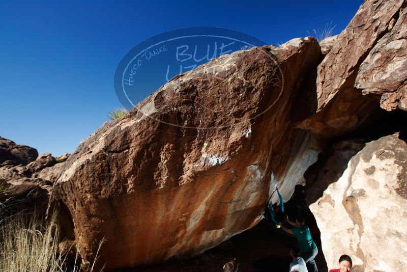 Bouldering in Hueco Tanks on 12/09/2018 with Blue Lizard Climbing and Yoga

Filename: SRM_20181209_1340420.jpg
Aperture: f/5.6
Shutter Speed: 1/250
Body: Canon EOS-1D Mark II
Lens: Canon EF 16-35mm f/2.8 L