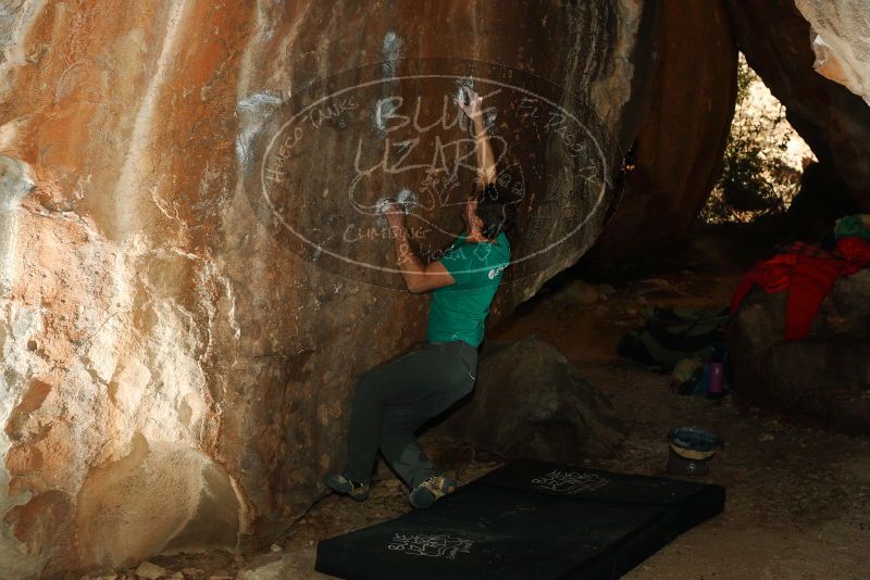 Bouldering in Hueco Tanks on 12/09/2018 with Blue Lizard Climbing and Yoga

Filename: SRM_20181209_1551020.jpg
Aperture: f/5.6
Shutter Speed: 1/250
Body: Canon EOS-1D Mark II
Lens: Canon EF 50mm f/1.8 II