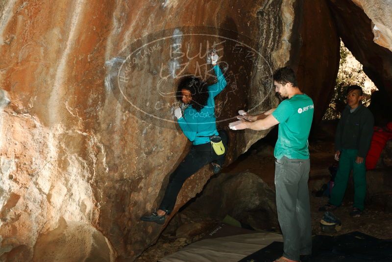 Bouldering in Hueco Tanks on 12/09/2018 with Blue Lizard Climbing and Yoga

Filename: SRM_20181209_1601540.jpg
Aperture: f/5.6
Shutter Speed: 1/250
Body: Canon EOS-1D Mark II
Lens: Canon EF 50mm f/1.8 II