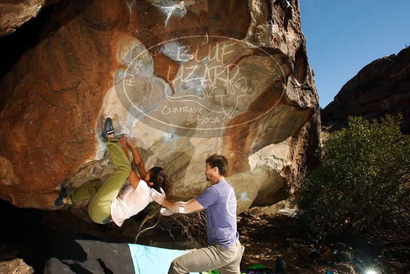 Bouldering in Hueco Tanks on 12/14/2018 with Blue Lizard Climbing and Yoga

Filename: SRM_20181214_1206420.jpg
Aperture: f/8.0
Shutter Speed: 1/250
Body: Canon EOS-1D Mark II
Lens: Canon EF 16-35mm f/2.8 L