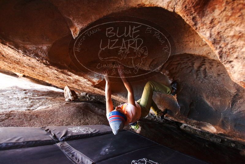 Bouldering in Hueco Tanks on 12/14/2018 with Blue Lizard Climbing and Yoga

Filename: SRM_20181214_1443080.jpg
Aperture: f/2.8
Shutter Speed: 1/250
Body: Canon EOS-1D Mark II
Lens: Canon EF 16-35mm f/2.8 L