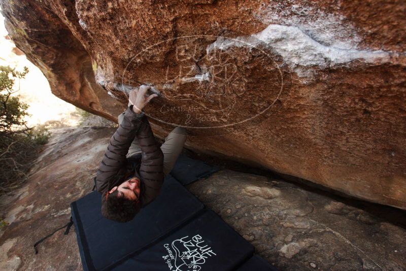 Bouldering in Hueco Tanks on 12/14/2018 with Blue Lizard Climbing and Yoga

Filename: SRM_20181214_1546340.jpg
Aperture: f/5.0
Shutter Speed: 1/250
Body: Canon EOS-1D Mark II
Lens: Canon EF 16-35mm f/2.8 L