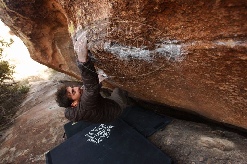 Bouldering in Hueco Tanks on 12/14/2018 with Blue Lizard Climbing and Yoga

Filename: SRM_20181214_1551530.jpg
Aperture: f/4.5
Shutter Speed: 1/250
Body: Canon EOS-1D Mark II
Lens: Canon EF 16-35mm f/2.8 L