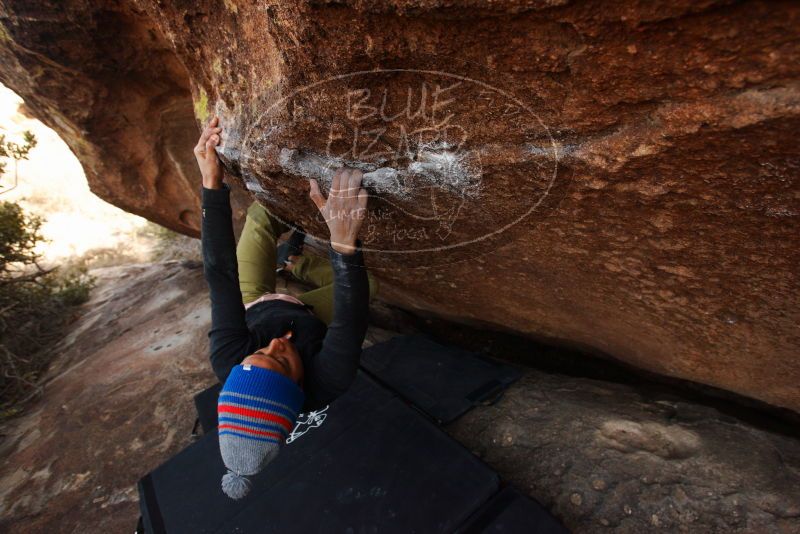 Bouldering in Hueco Tanks on 12/14/2018 with Blue Lizard Climbing and Yoga

Filename: SRM_20181214_1553451.jpg
Aperture: f/5.0
Shutter Speed: 1/250
Body: Canon EOS-1D Mark II
Lens: Canon EF 16-35mm f/2.8 L