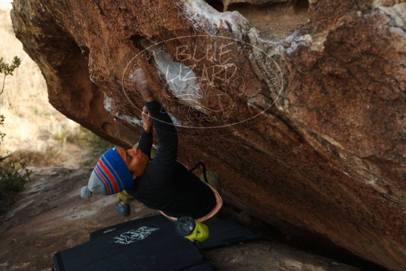 Bouldering in Hueco Tanks on 12/14/2018 with Blue Lizard Climbing and Yoga

Filename: SRM_20181214_1605021.jpg
Aperture: f/4.0
Shutter Speed: 1/250
Body: Canon EOS-1D Mark II
Lens: Canon EF 50mm f/1.8 II