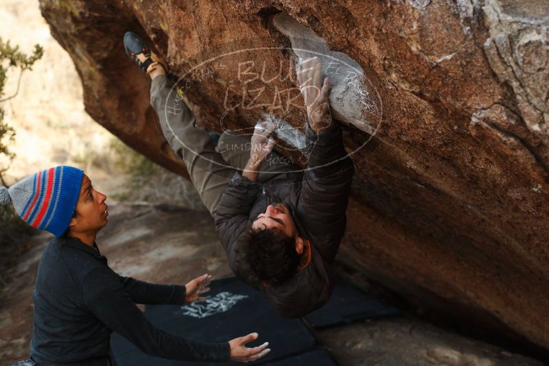 Bouldering in Hueco Tanks on 12/14/2018 with Blue Lizard Climbing and Yoga

Filename: SRM_20181214_1607150.jpg
Aperture: f/3.5
Shutter Speed: 1/250
Body: Canon EOS-1D Mark II
Lens: Canon EF 50mm f/1.8 II