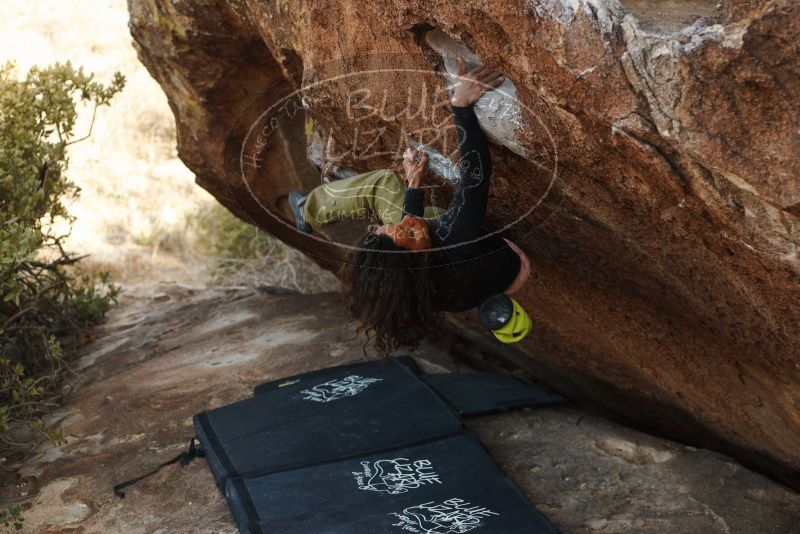 Bouldering in Hueco Tanks on 12/14/2018 with Blue Lizard Climbing and Yoga

Filename: SRM_20181214_1613440.jpg
Aperture: f/3.2
Shutter Speed: 1/250
Body: Canon EOS-1D Mark II
Lens: Canon EF 50mm f/1.8 II