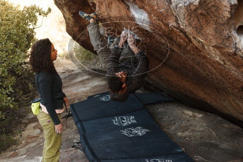 Bouldering in Hueco Tanks on 12/14/2018 with Blue Lizard Climbing and Yoga

Filename: SRM_20181214_1615240.jpg
Aperture: f/3.2
Shutter Speed: 1/250
Body: Canon EOS-1D Mark II
Lens: Canon EF 50mm f/1.8 II