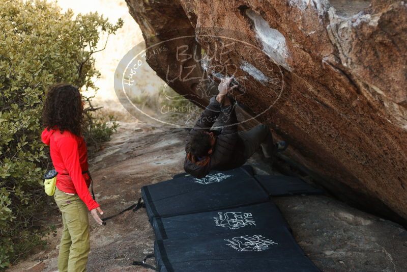 Bouldering in Hueco Tanks on 12/14/2018 with Blue Lizard Climbing and Yoga

Filename: SRM_20181214_1621410.jpg
Aperture: f/3.2
Shutter Speed: 1/250
Body: Canon EOS-1D Mark II
Lens: Canon EF 50mm f/1.8 II