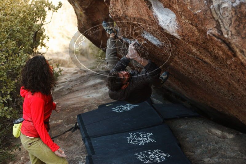 Bouldering in Hueco Tanks on 12/14/2018 with Blue Lizard Climbing and Yoga

Filename: SRM_20181214_1621500.jpg
Aperture: f/3.2
Shutter Speed: 1/250
Body: Canon EOS-1D Mark II
Lens: Canon EF 50mm f/1.8 II