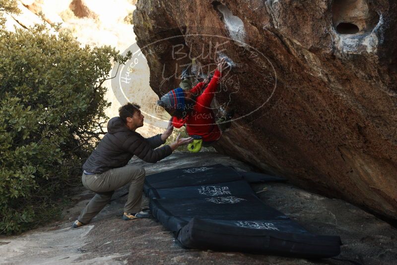 Bouldering in Hueco Tanks on 12/14/2018 with Blue Lizard Climbing and Yoga

Filename: SRM_20181214_1636411.jpg
Aperture: f/4.0
Shutter Speed: 1/250
Body: Canon EOS-1D Mark II
Lens: Canon EF 50mm f/1.8 II