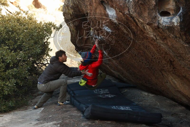 Bouldering in Hueco Tanks on 12/14/2018 with Blue Lizard Climbing and Yoga

Filename: SRM_20181214_1636412.jpg
Aperture: f/4.0
Shutter Speed: 1/250
Body: Canon EOS-1D Mark II
Lens: Canon EF 50mm f/1.8 II