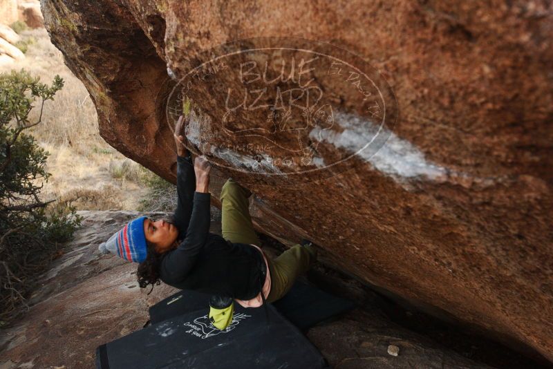 Bouldering in Hueco Tanks on 12/14/2018 with Blue Lizard Climbing and Yoga

Filename: SRM_20181214_1657230.jpg
Aperture: f/5.0
Shutter Speed: 1/250
Body: Canon EOS-1D Mark II
Lens: Canon EF 16-35mm f/2.8 L