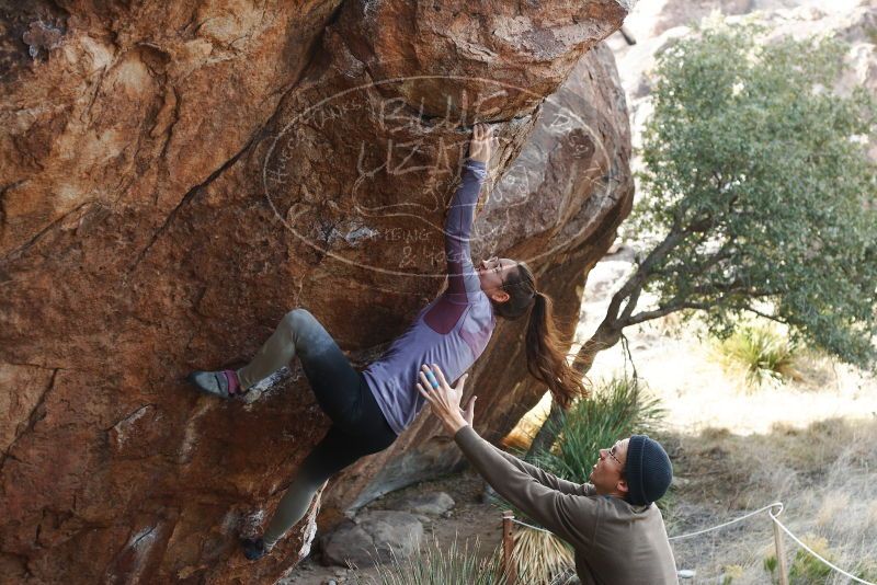 Bouldering in Hueco Tanks on 12/21/2018 with Blue Lizard Climbing and Yoga

Filename: SRM_20181221_1207120.jpg
Aperture: f/4.0
Shutter Speed: 1/320
Body: Canon EOS-1D Mark II
Lens: Canon EF 50mm f/1.8 II