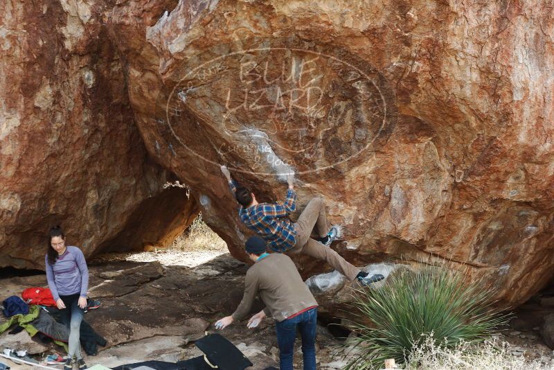 Bouldering in Hueco Tanks on 12/21/2018 with Blue Lizard Climbing and Yoga

Filename: SRM_20181221_1216270.jpg
Aperture: f/5.0
Shutter Speed: 1/320
Body: Canon EOS-1D Mark II
Lens: Canon EF 50mm f/1.8 II