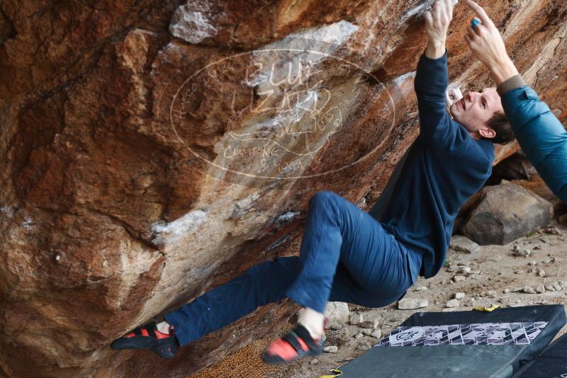 Bouldering in Hueco Tanks on 12/21/2018 with Blue Lizard Climbing and Yoga

Filename: SRM_20181221_1243260.jpg
Aperture: f/5.0
Shutter Speed: 1/250
Body: Canon EOS-1D Mark II
Lens: Canon EF 50mm f/1.8 II