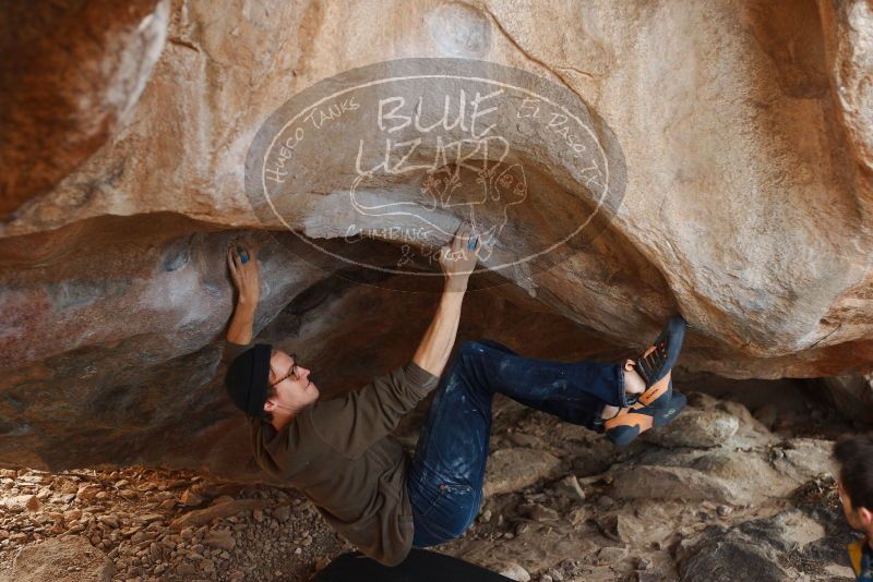 Bouldering in Hueco Tanks on 12/21/2018 with Blue Lizard Climbing and Yoga

Filename: SRM_20181221_1318470.jpg
Aperture: f/3.2
Shutter Speed: 1/250
Body: Canon EOS-1D Mark II
Lens: Canon EF 50mm f/1.8 II