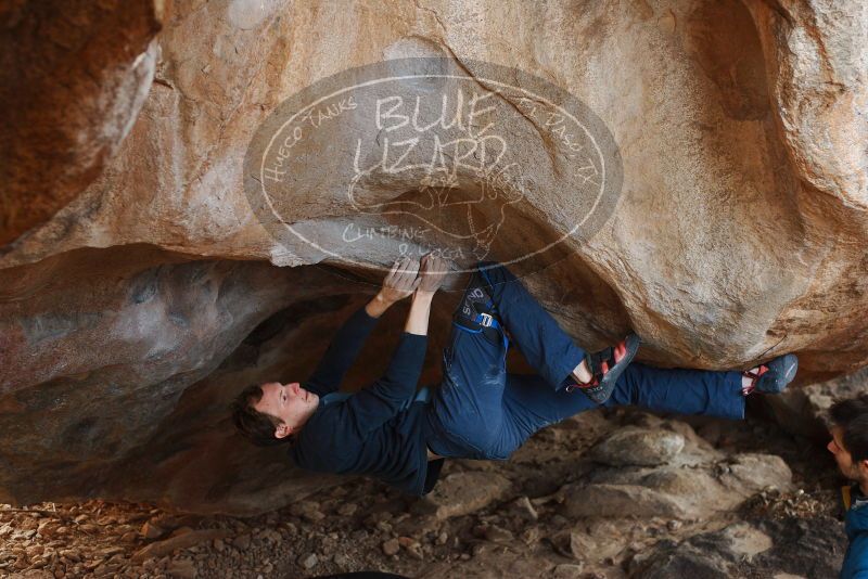 Bouldering in Hueco Tanks on 12/21/2018 with Blue Lizard Climbing and Yoga

Filename: SRM_20181221_1320490.jpg
Aperture: f/3.2
Shutter Speed: 1/250
Body: Canon EOS-1D Mark II
Lens: Canon EF 50mm f/1.8 II