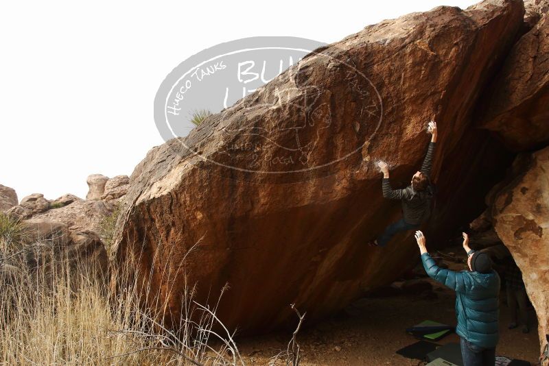 Bouldering in Hueco Tanks on 12/21/2018 with Blue Lizard Climbing and Yoga

Filename: SRM_20181221_1502510.jpg
Aperture: f/8.0
Shutter Speed: 1/250
Body: Canon EOS-1D Mark II
Lens: Canon EF 16-35mm f/2.8 L