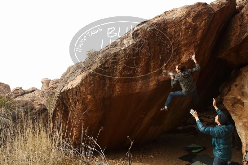 Bouldering in Hueco Tanks on 12/21/2018 with Blue Lizard Climbing and Yoga

Filename: SRM_20181221_1502540.jpg
Aperture: f/8.0
Shutter Speed: 1/250
Body: Canon EOS-1D Mark II
Lens: Canon EF 16-35mm f/2.8 L