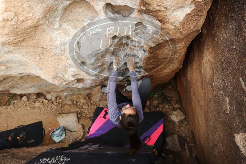 Bouldering in Hueco Tanks on 12/21/2018 with Blue Lizard Climbing and Yoga

Filename: SRM_20181221_1522220.jpg
Aperture: f/6.3
Shutter Speed: 1/320
Body: Canon EOS-1D Mark II
Lens: Canon EF 16-35mm f/2.8 L