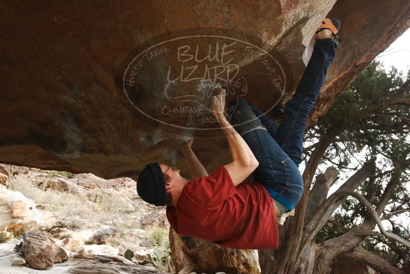 Bouldering in Hueco Tanks on 12/21/2018 with Blue Lizard Climbing and Yoga

Filename: SRM_20181221_1617200.jpg
Aperture: f/7.1
Shutter Speed: 1/250
Body: Canon EOS-1D Mark II
Lens: Canon EF 16-35mm f/2.8 L