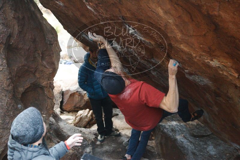 Bouldering in Hueco Tanks on 12/21/2018 with Blue Lizard Climbing and Yoga

Filename: SRM_20181221_1652370.jpg
Aperture: f/4.0
Shutter Speed: 1/250
Body: Canon EOS-1D Mark II
Lens: Canon EF 50mm f/1.8 II