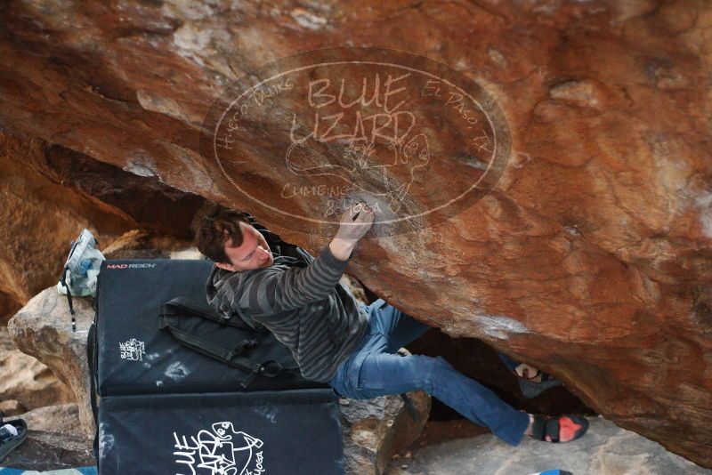 Bouldering in Hueco Tanks on 12/21/2018 with Blue Lizard Climbing and Yoga

Filename: SRM_20181221_1701410.jpg
Aperture: f/2.2
Shutter Speed: 1/250
Body: Canon EOS-1D Mark II
Lens: Canon EF 50mm f/1.8 II