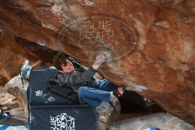 Bouldering in Hueco Tanks on 12/21/2018 with Blue Lizard Climbing and Yoga

Filename: SRM_20181221_1701420.jpg
Aperture: f/2.2
Shutter Speed: 1/250
Body: Canon EOS-1D Mark II
Lens: Canon EF 50mm f/1.8 II