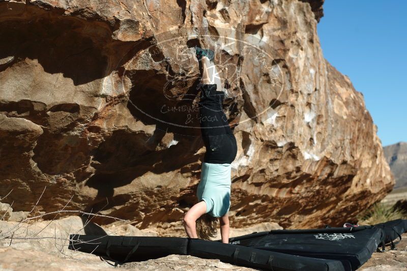 Bouldering in Hueco Tanks on 12/22/2018 with Blue Lizard Climbing and Yoga

Filename: SRM_20181222_1031101.jpg
Aperture: f/4.0
Shutter Speed: 1/640
Body: Canon EOS-1D Mark II
Lens: Canon EF 50mm f/1.8 II