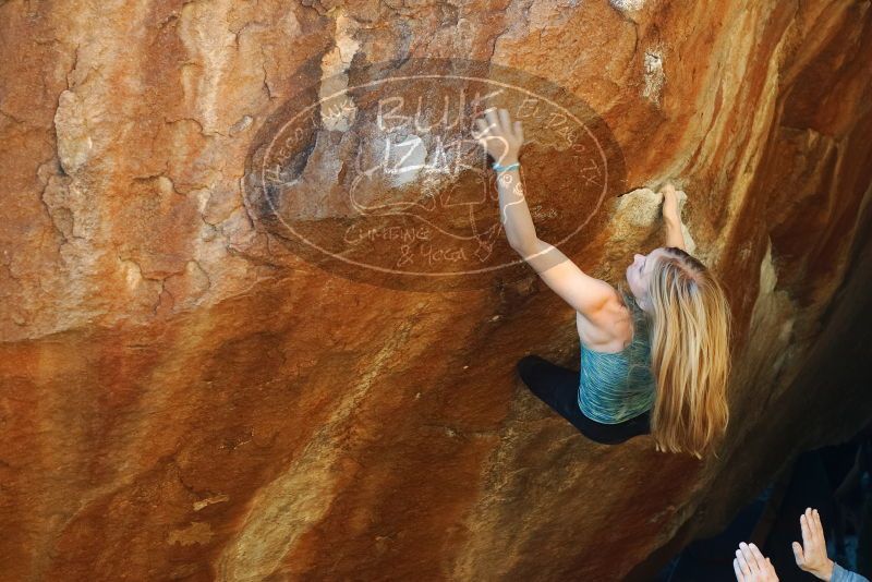 Bouldering in Hueco Tanks on 12/22/2018 with Blue Lizard Climbing and Yoga

Filename: SRM_20181222_1731280.jpg
Aperture: f/3.5
Shutter Speed: 1/400
Body: Canon EOS-1D Mark II
Lens: Canon EF 50mm f/1.8 II