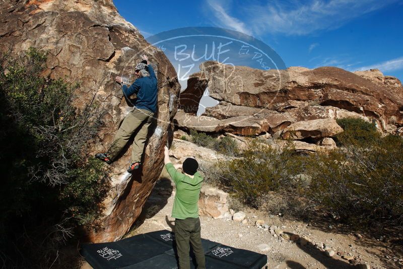 Bouldering in Hueco Tanks on 12/23/2018 with Blue Lizard Climbing and Yoga

Filename: SRM_20181223_1051330.jpg
Aperture: f/8.0
Shutter Speed: 1/250
Body: Canon EOS-1D Mark II
Lens: Canon EF 16-35mm f/2.8 L