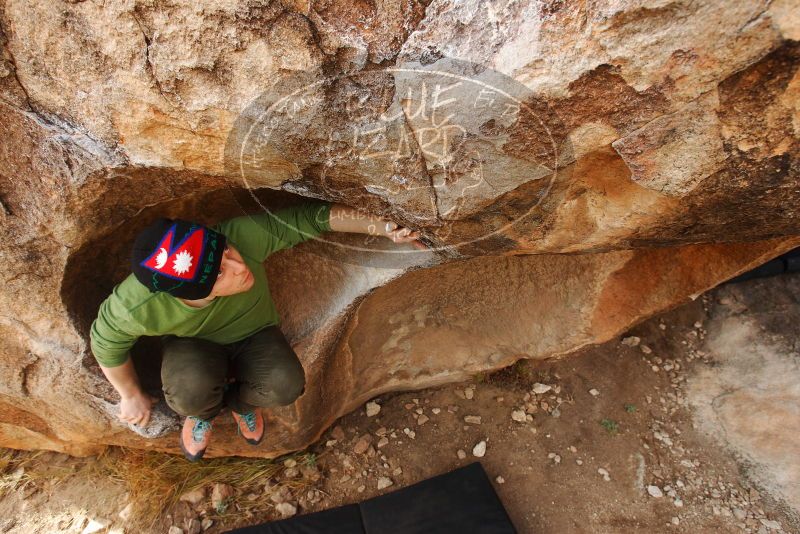 Bouldering in Hueco Tanks on 12/23/2018 with Blue Lizard Climbing and Yoga

Filename: SRM_20181223_1117140.jpg
Aperture: f/5.6
Shutter Speed: 1/200
Body: Canon EOS-1D Mark II
Lens: Canon EF 16-35mm f/2.8 L