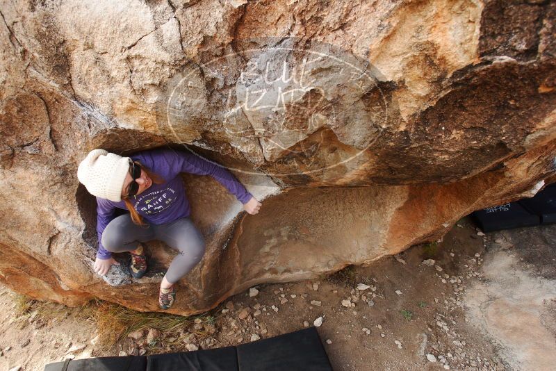 Bouldering in Hueco Tanks on 12/23/2018 with Blue Lizard Climbing and Yoga

Filename: SRM_20181223_1120240.jpg
Aperture: f/5.6
Shutter Speed: 1/200
Body: Canon EOS-1D Mark II
Lens: Canon EF 16-35mm f/2.8 L