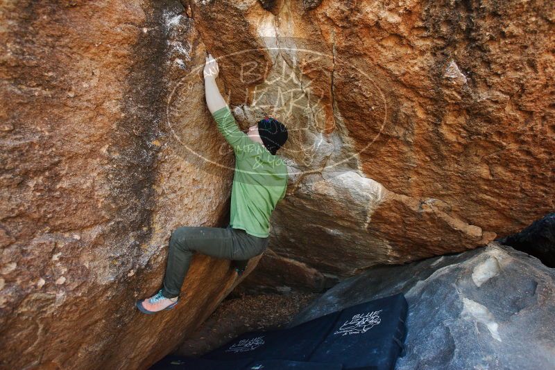 Bouldering in Hueco Tanks on 12/23/2018 with Blue Lizard Climbing and Yoga

Filename: SRM_20181223_1122040.jpg
Aperture: f/4.0
Shutter Speed: 1/320
Body: Canon EOS-1D Mark II
Lens: Canon EF 16-35mm f/2.8 L