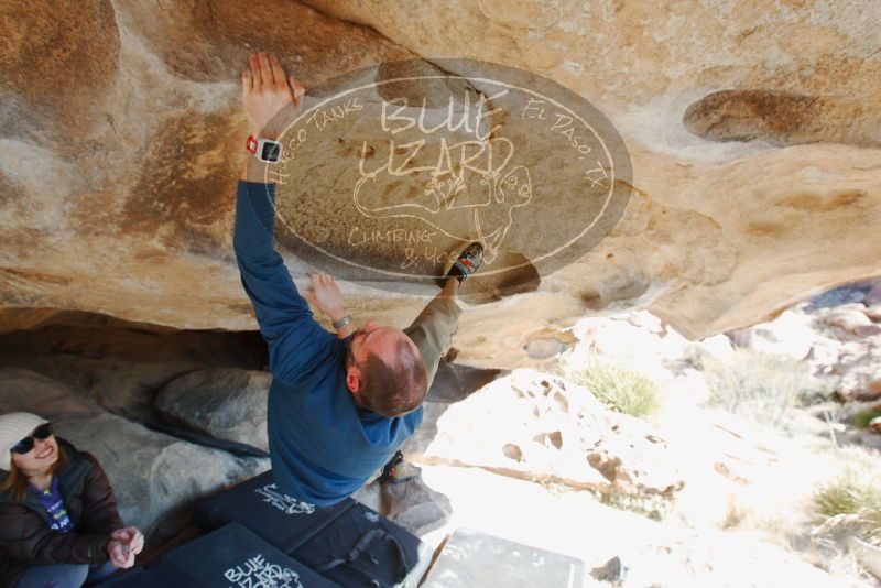 Bouldering in Hueco Tanks on 12/23/2018 with Blue Lizard Climbing and Yoga

Filename: SRM_20181223_1212360.jpg
Aperture: f/5.6
Shutter Speed: 1/250
Body: Canon EOS-1D Mark II
Lens: Canon EF 16-35mm f/2.8 L