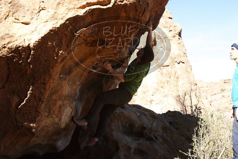 Bouldering in Hueco Tanks on 12/23/2018 with Blue Lizard Climbing and Yoga

Filename: SRM_20181223_1347390.jpg
Aperture: f/4.0
Shutter Speed: 1/800
Body: Canon EOS-1D Mark II
Lens: Canon EF 16-35mm f/2.8 L