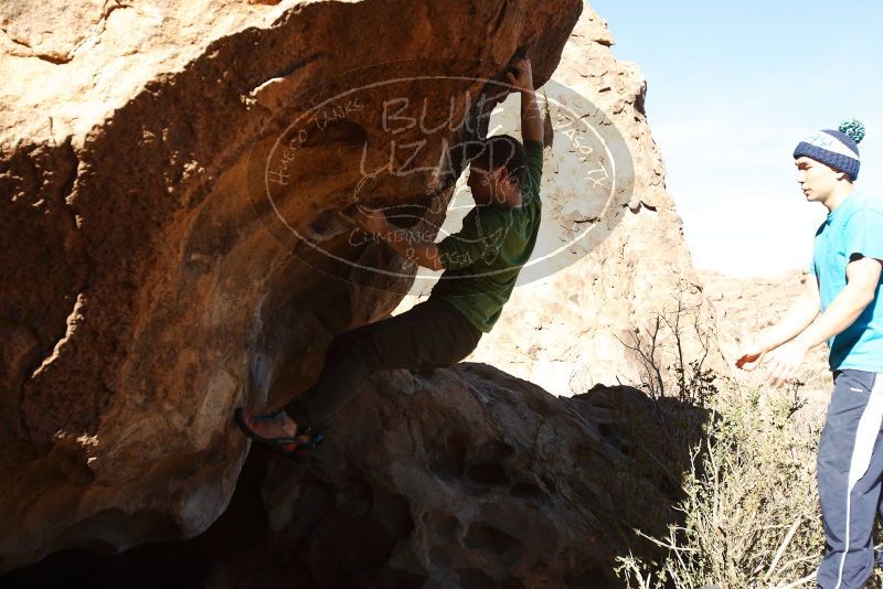 Bouldering in Hueco Tanks on 12/23/2018 with Blue Lizard Climbing and Yoga

Filename: SRM_20181223_1347400.jpg
Aperture: f/4.0
Shutter Speed: 1/1000
Body: Canon EOS-1D Mark II
Lens: Canon EF 16-35mm f/2.8 L