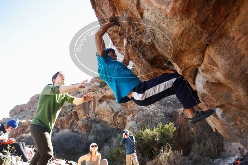 Bouldering in Hueco Tanks on 12/23/2018 with Blue Lizard Climbing and Yoga

Filename: SRM_20181223_1354330.jpg
Aperture: f/4.0
Shutter Speed: 1/1000
Body: Canon EOS-1D Mark II
Lens: Canon EF 16-35mm f/2.8 L