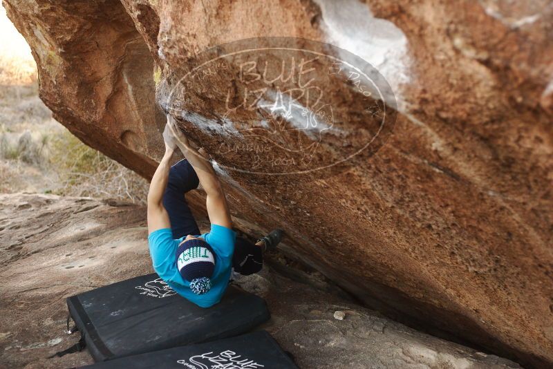 Bouldering in Hueco Tanks on 12/23/2018 with Blue Lizard Climbing and Yoga

Filename: SRM_20181223_1655190.jpg
Aperture: f/2.8
Shutter Speed: 1/320
Body: Canon EOS-1D Mark II
Lens: Canon EF 50mm f/1.8 II