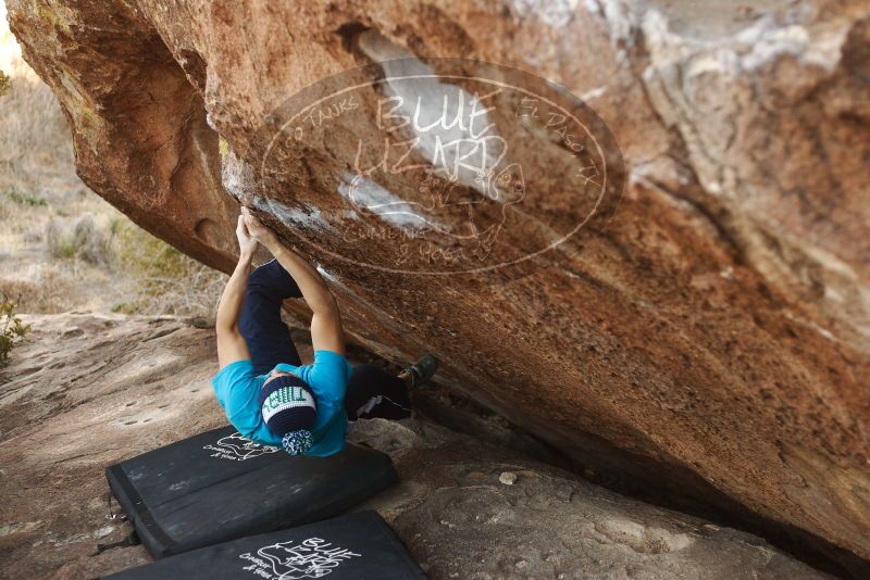 Bouldering in Hueco Tanks on 12/23/2018 with Blue Lizard Climbing and Yoga

Filename: SRM_20181223_1701080.jpg
Aperture: f/2.8
Shutter Speed: 1/320
Body: Canon EOS-1D Mark II
Lens: Canon EF 50mm f/1.8 II