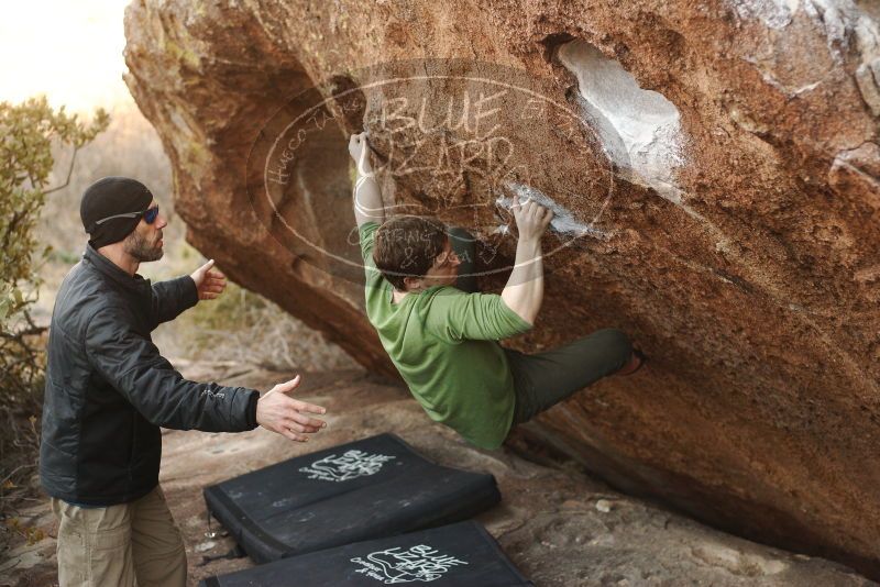 Bouldering in Hueco Tanks on 12/23/2018 with Blue Lizard Climbing and Yoga

Filename: SRM_20181223_1704291.jpg
Aperture: f/2.8
Shutter Speed: 1/320
Body: Canon EOS-1D Mark II
Lens: Canon EF 50mm f/1.8 II