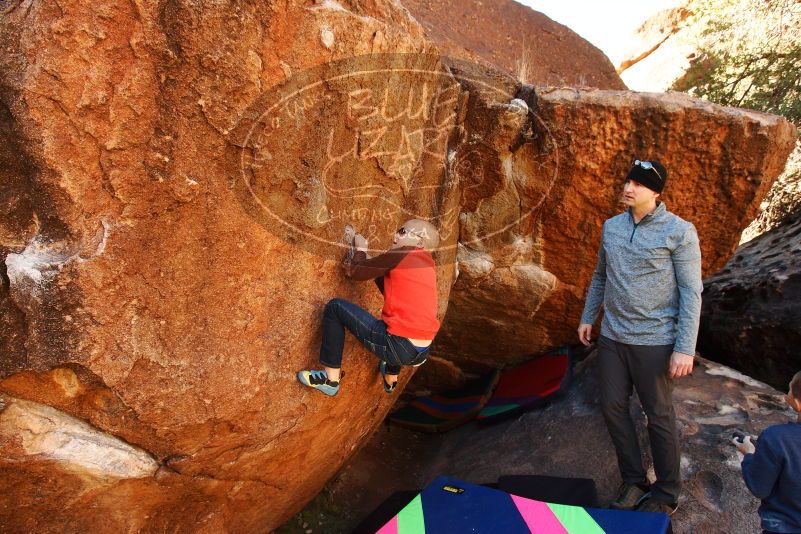 Bouldering in Hueco Tanks on 12/24/2018 with Blue Lizard Climbing and Yoga

Filename: SRM_20181224_1046520.jpg
Aperture: f/5.6
Shutter Speed: 1/250
Body: Canon EOS-1D Mark II
Lens: Canon EF 16-35mm f/2.8 L