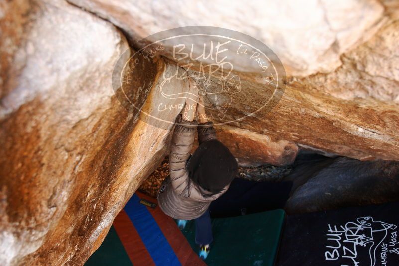 Bouldering in Hueco Tanks on 12/24/2018 with Blue Lizard Climbing and Yoga

Filename: SRM_20181224_1108530.jpg
Aperture: f/4.5
Shutter Speed: 1/80
Body: Canon EOS-1D Mark II
Lens: Canon EF 16-35mm f/2.8 L