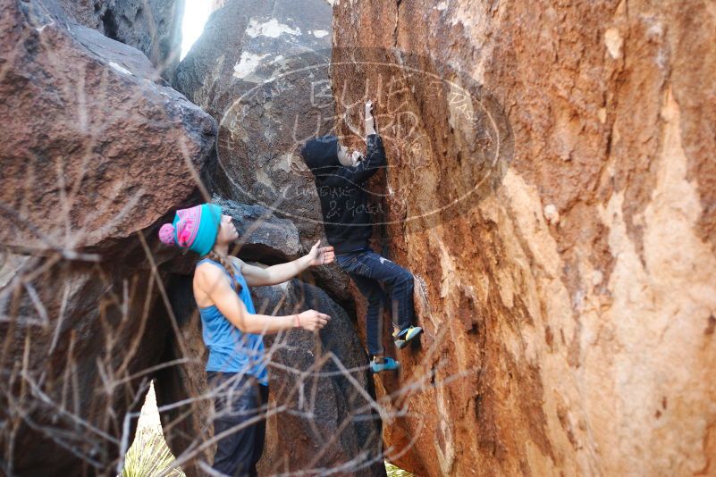 Bouldering in Hueco Tanks on 12/24/2018 with Blue Lizard Climbing and Yoga

Filename: SRM_20181224_1633090.jpg
Aperture: f/2.5
Shutter Speed: 1/200
Body: Canon EOS-1D Mark II
Lens: Canon EF 50mm f/1.8 II