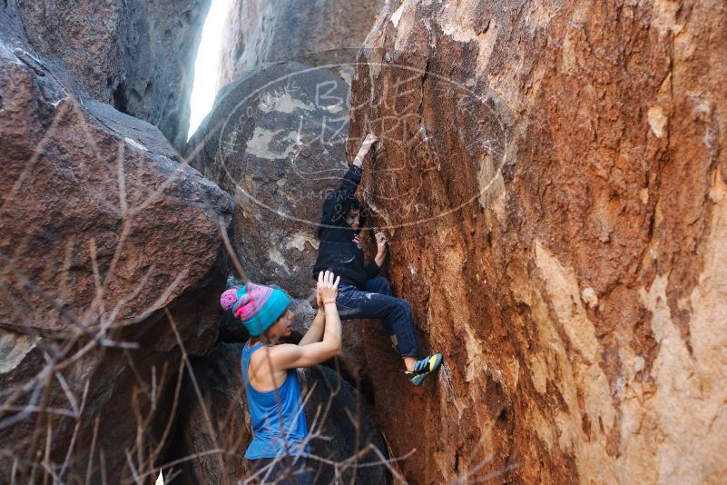 Bouldering in Hueco Tanks on 12/24/2018 with Blue Lizard Climbing and Yoga

Filename: SRM_20181224_1634480.jpg
Aperture: f/3.2
Shutter Speed: 1/200
Body: Canon EOS-1D Mark II
Lens: Canon EF 50mm f/1.8 II