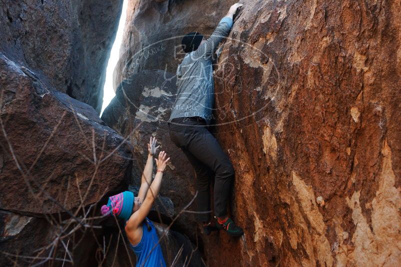 Bouldering in Hueco Tanks on 12/24/2018 with Blue Lizard Climbing and Yoga

Filename: SRM_20181224_1639230.jpg
Aperture: f/4.0
Shutter Speed: 1/200
Body: Canon EOS-1D Mark II
Lens: Canon EF 50mm f/1.8 II